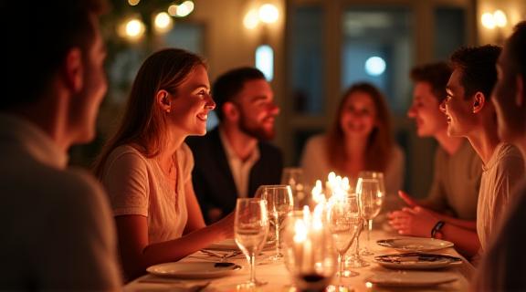 Ospiti che ridono durante un evento